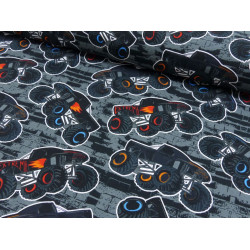 Jersey - Monstertrucks grau schwarz